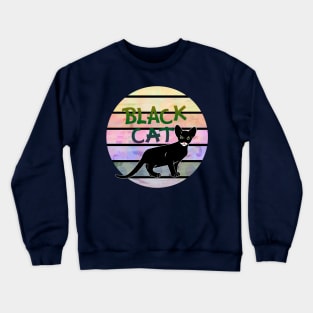 Black Cat Crewneck Sweatshirt